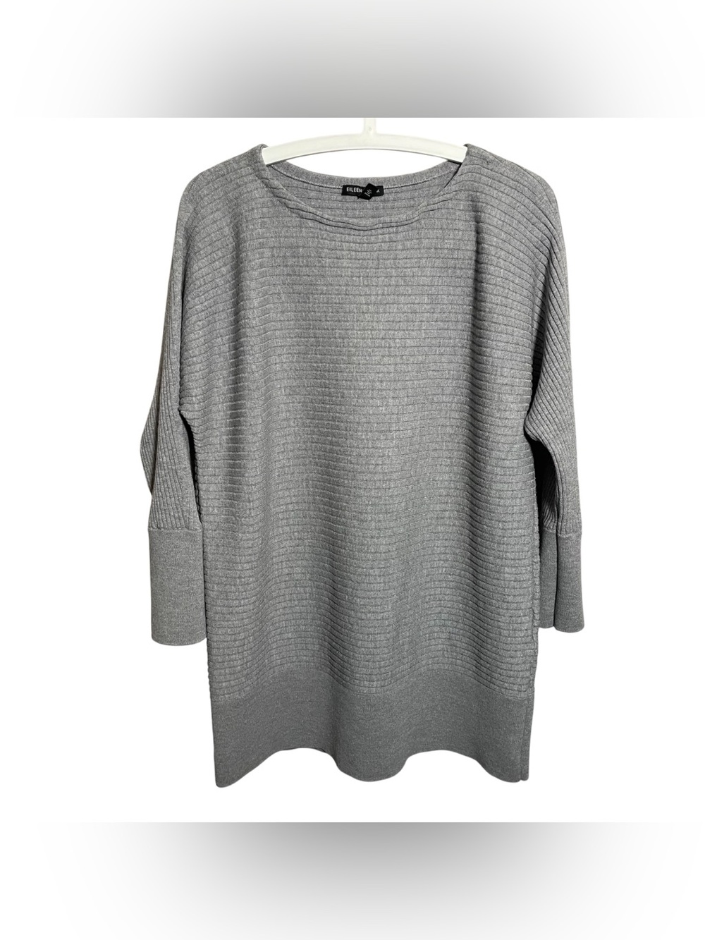 Eileen Fisher Washable 100% Extra fine merino wool ribbed tunic sweater